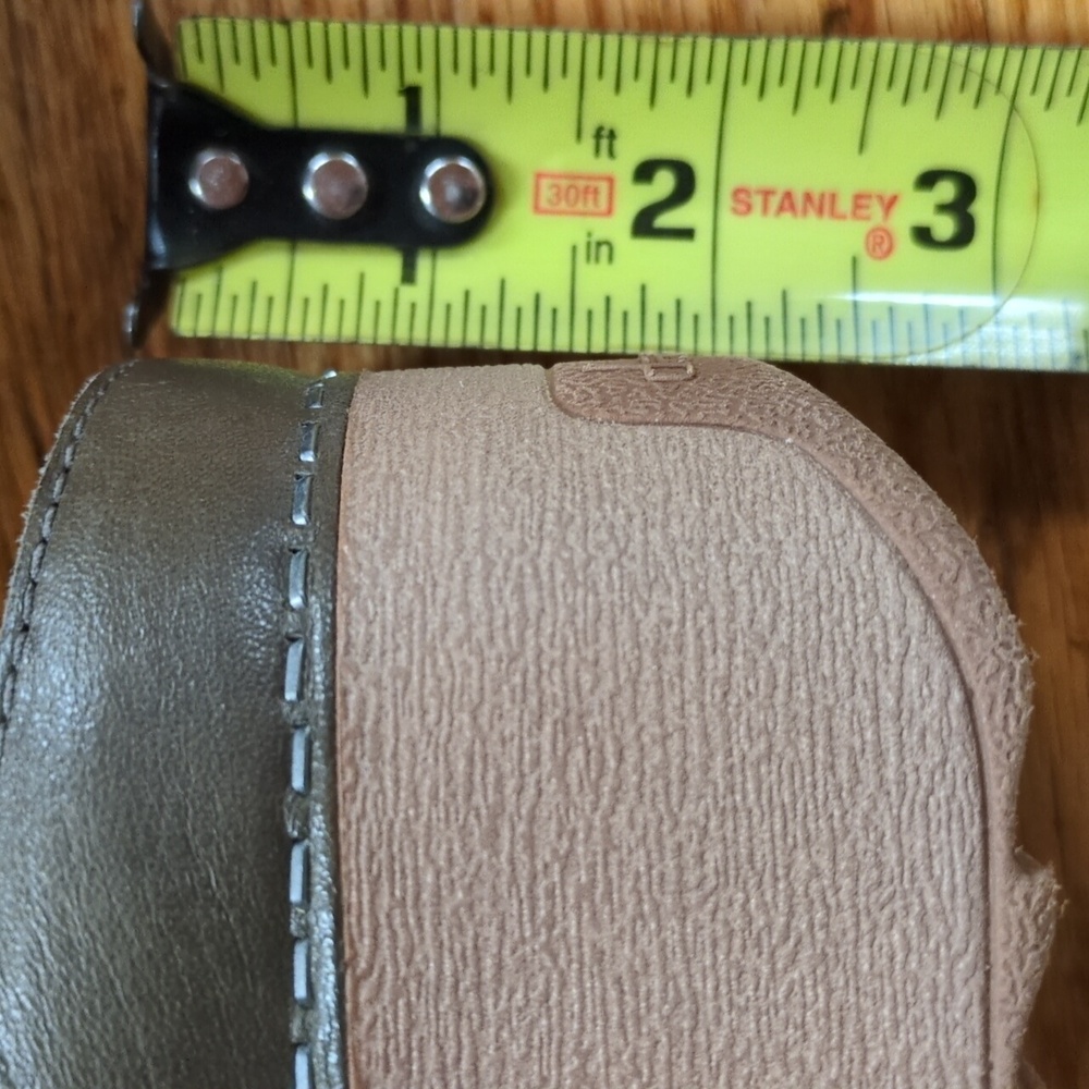 Dansko Caia Nubuck Leather Wedge Clog Olive Green Size 40 - Picture 12 of 13
